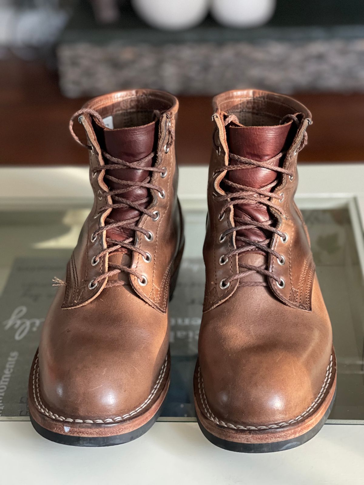 Photo by nvrp813 on November 1, 2023 of the Nicks Robert in Horween Natural Chromexcel.
