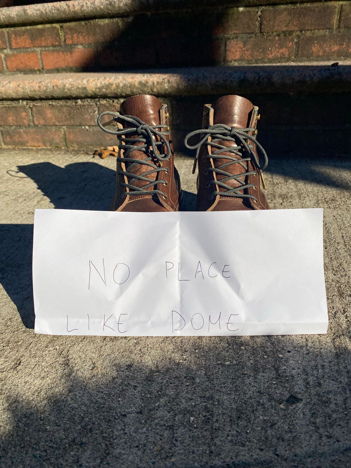 Photo by CHUNHWA on November 8, 2022 of the Truman Service Boot in Horween Walnut Cypress.