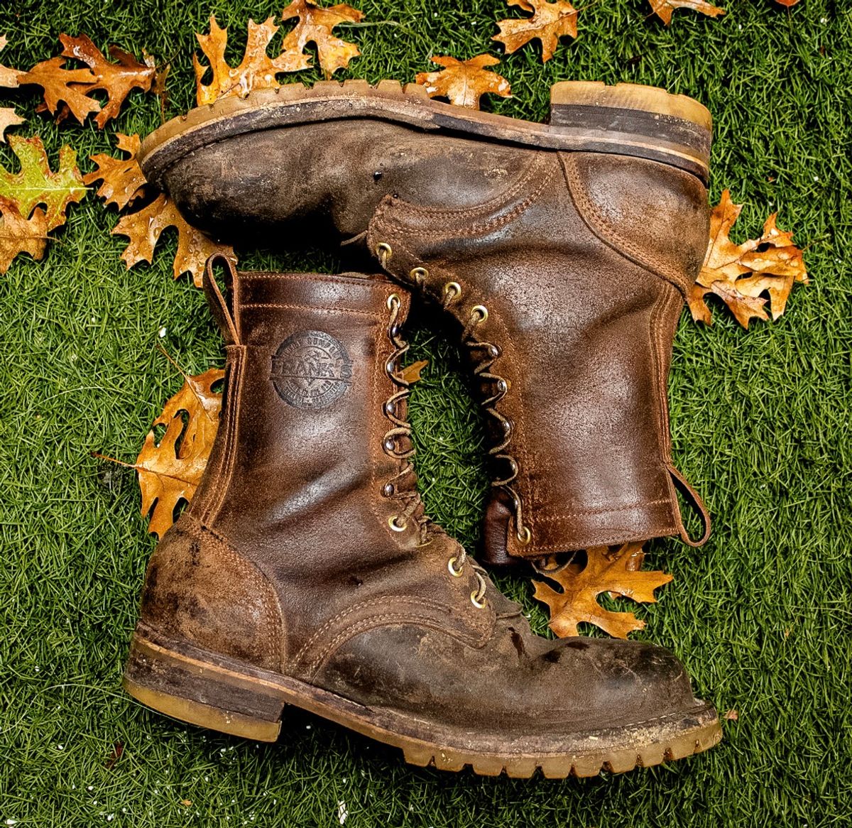 Photo by traceycortez on December 5, 2025 of the Frank's Boots Ground Pounder in Horween Natural Waxed Flesh.