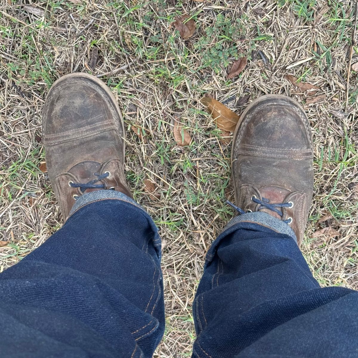 Photo by traceycortez on November 8, 2024 of the Nicks Traveler in Horween Orange Predator.