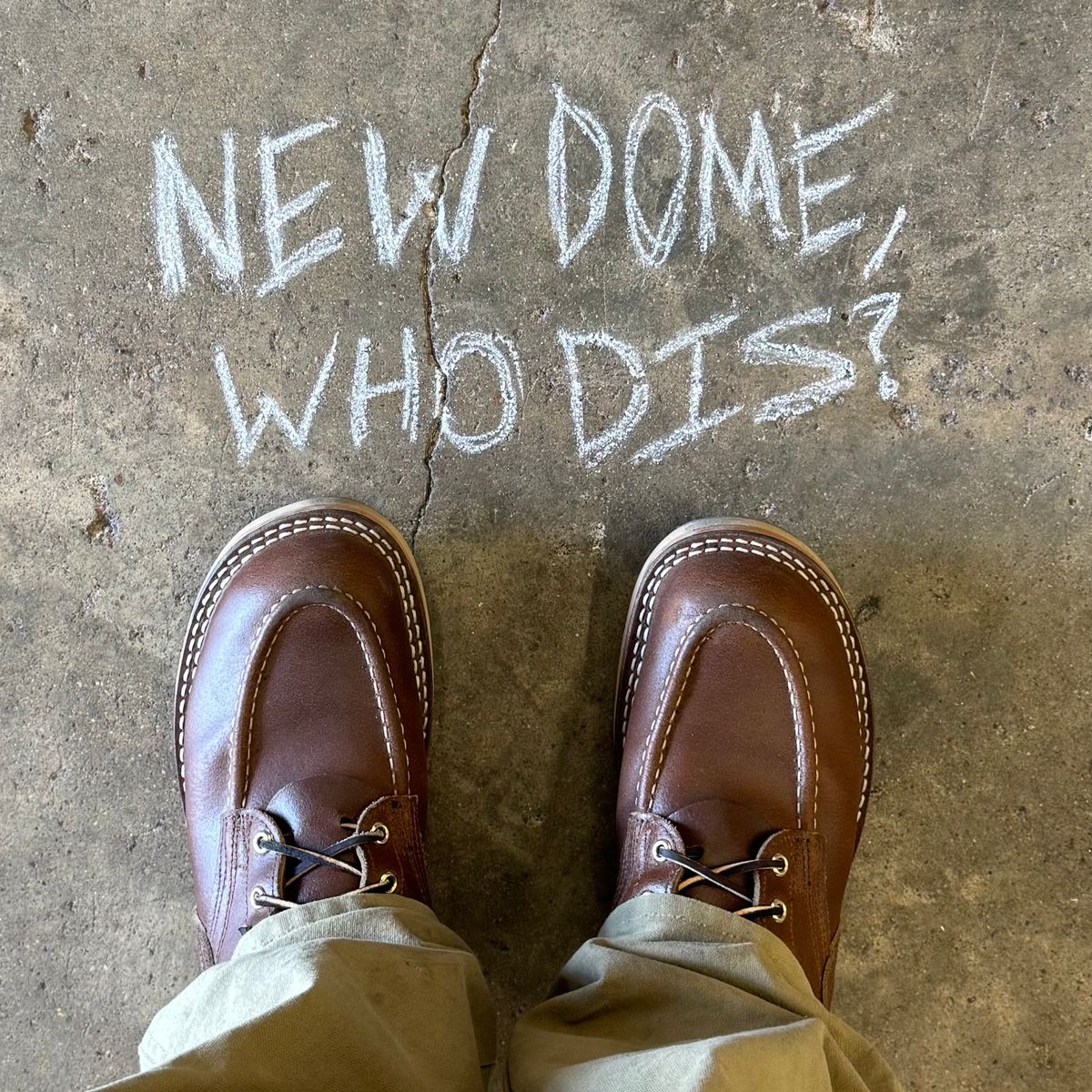 Photo by traceycortez on October 1, 2025 of the Nicks Moc Toe HD in Horween Ember Waxed flesh.