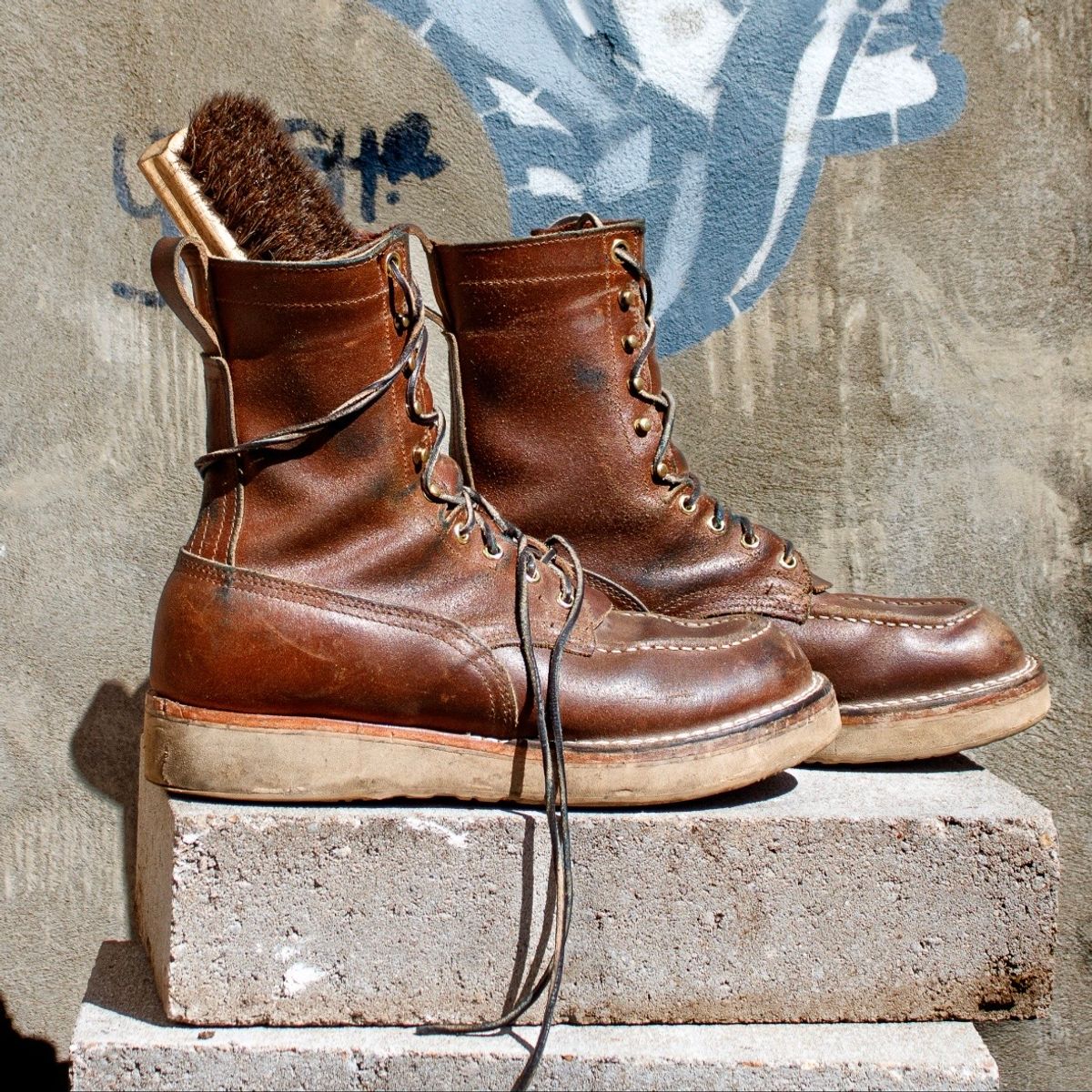 Photo by traceycortez on November 5, 2025 of the Nicks Moc Toe HD in Horween Ember Waxed flesh.