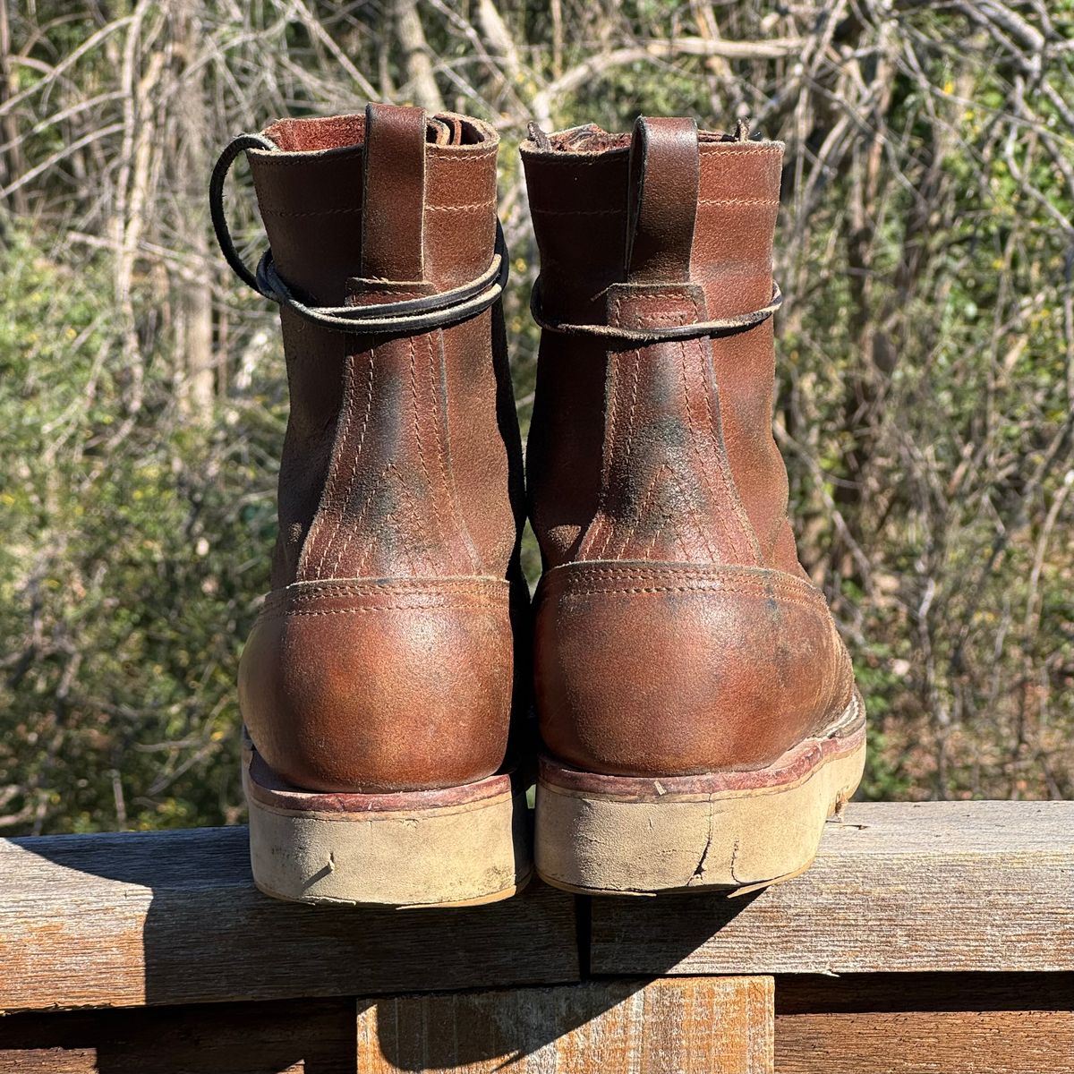 Photo by traceycortez on January 4, 2026 of the Nicks Moc Toe HD in Horween Ember Waxed flesh.