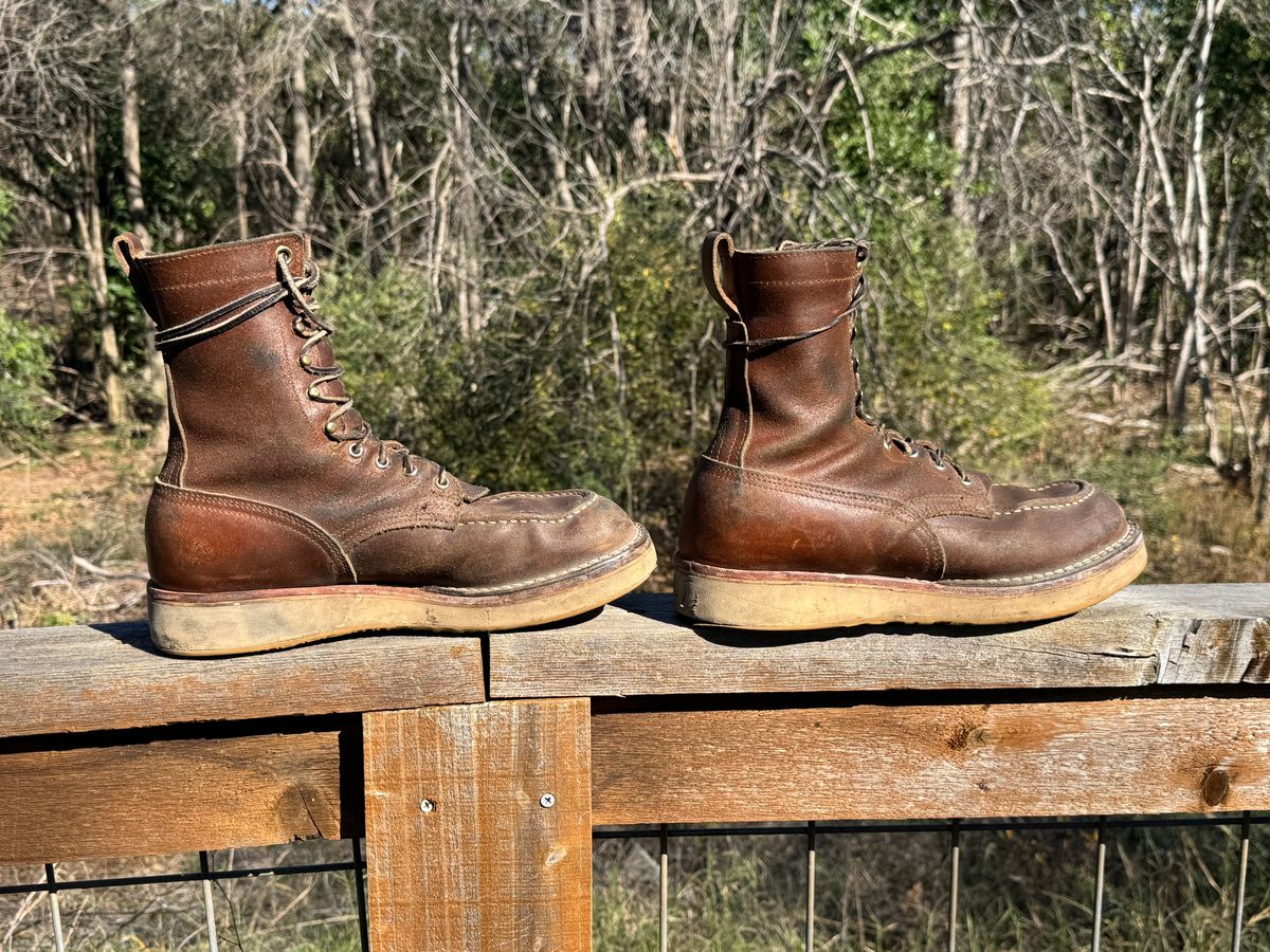 Photo by traceycortez on January 4, 2026 of the Nicks Moc Toe HD in Horween Ember Waxed flesh.