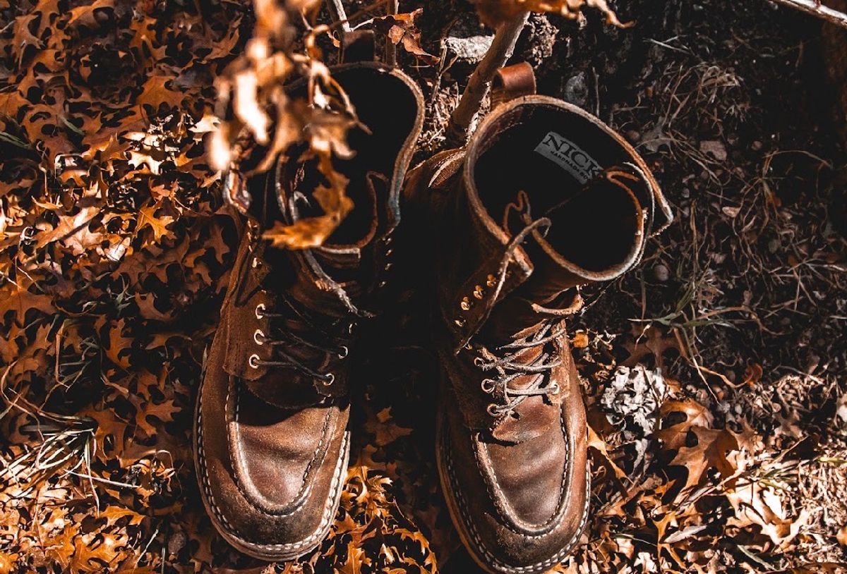 Photo by traceycortez on February 5, 2026 of the Nicks Moc Toe HD in Horween Ember Waxed flesh.