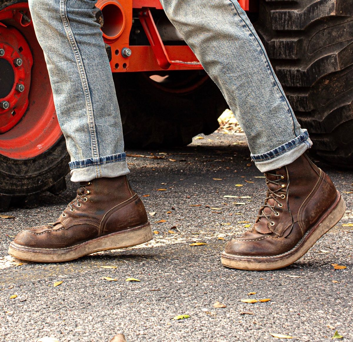 Photo by traceycortez on February 5, 2026 of the Nicks Moc Toe HD in Horween Ember Waxed flesh.