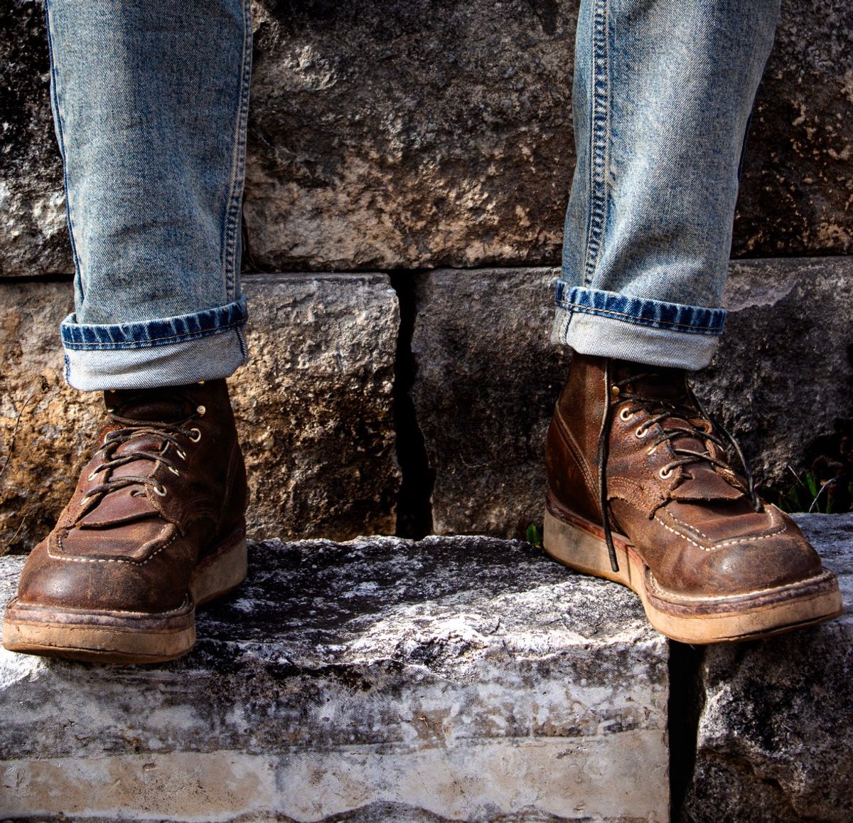 Photo by traceycortez on February 5, 2026 of the Nicks Moc Toe HD in Horween Ember Waxed flesh.