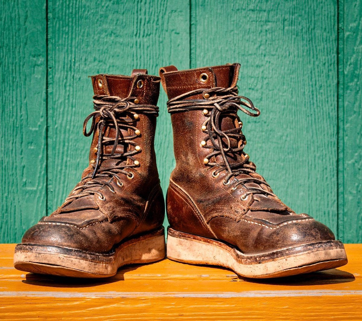 Photo by traceycortez on March 5, 2026 of the Nicks Moc Toe HD in Horween Ember Waxed flesh.