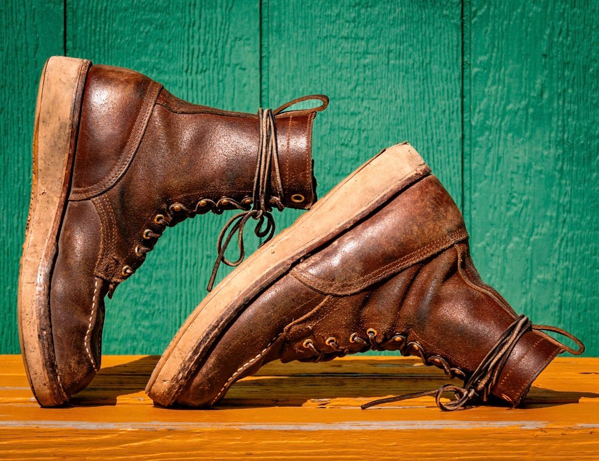 Photo by traceycortez on March 5, 2026 of the Nicks Moc Toe HD in Horween Ember Waxed flesh.