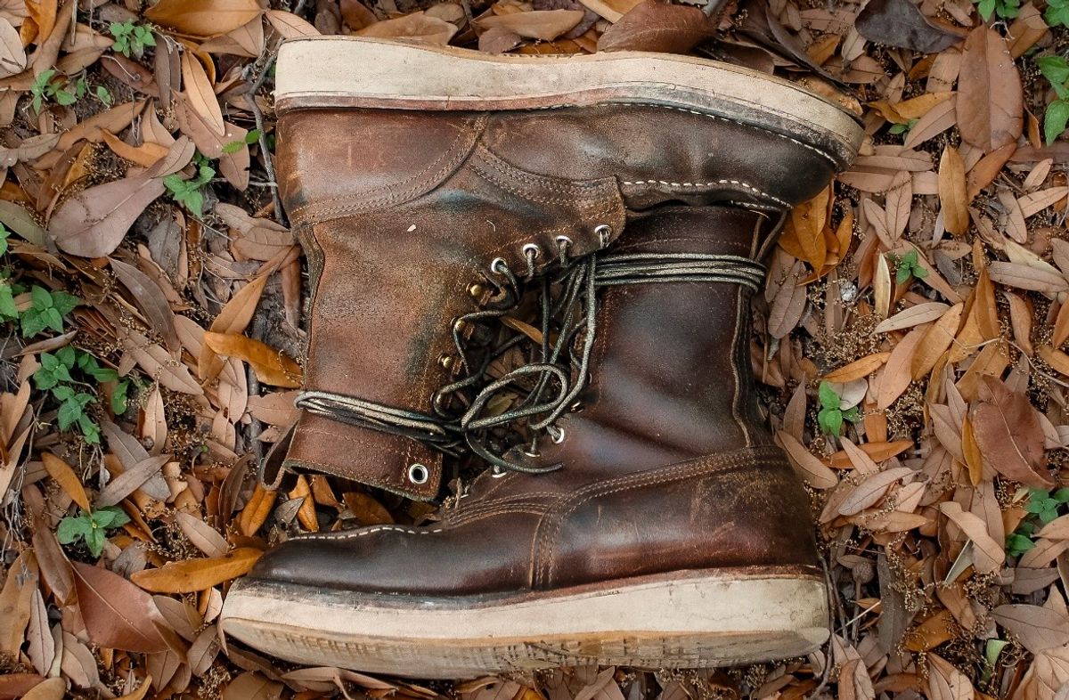 Photo by traceycortez on April 3, 2026 of the Nicks Moc Toe HD in Horween Ember Waxed flesh.