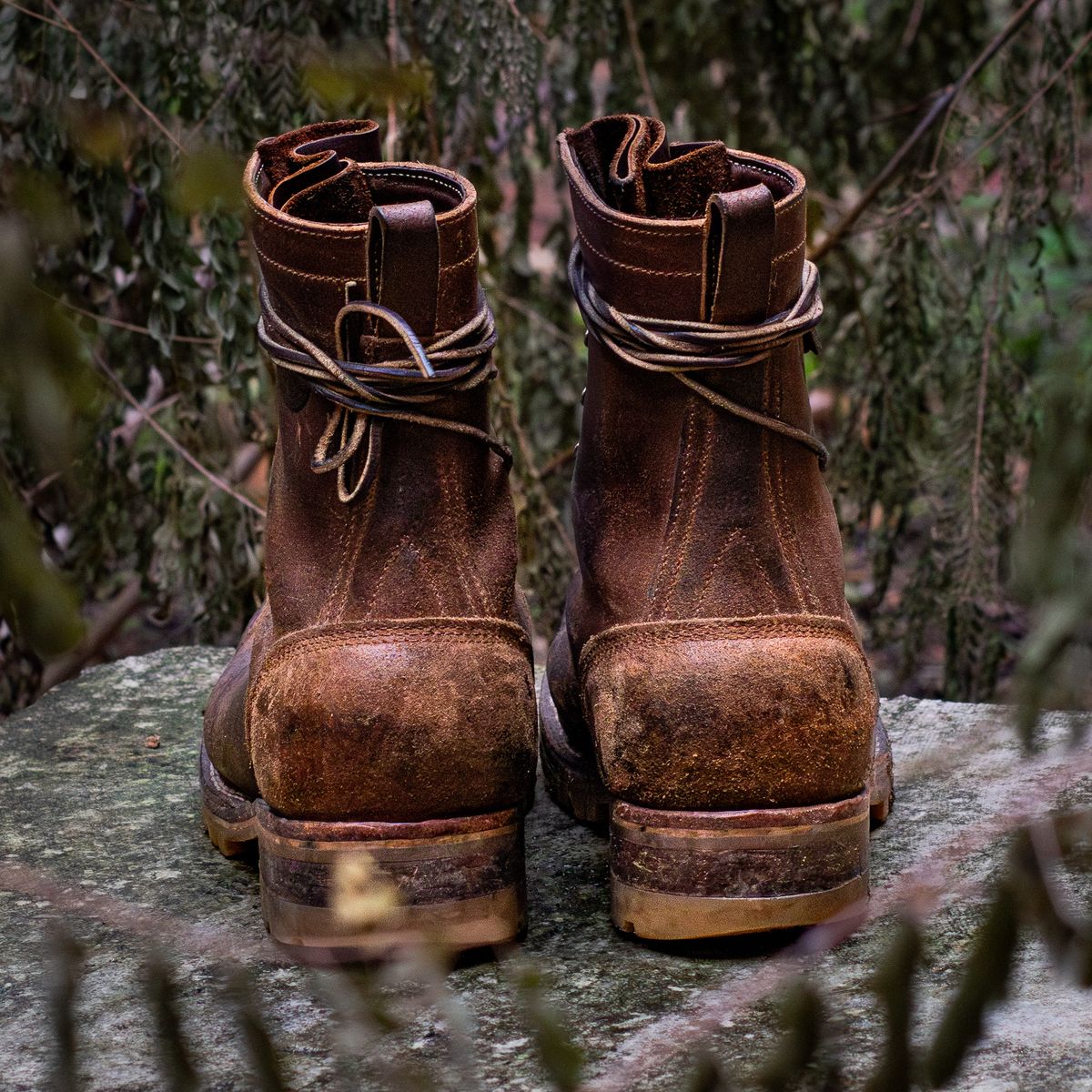 Photo by traceycortez on February 5, 2024 of the Frank's Boots Ground Pounder in Horween Natural Waxed Flesh.