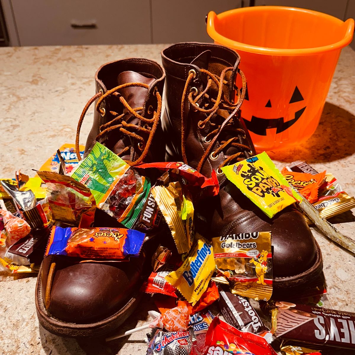 Photo by tippytoes on November 6, 2025 of the Viberg Service Boot in Horween Brown Chromexcel.