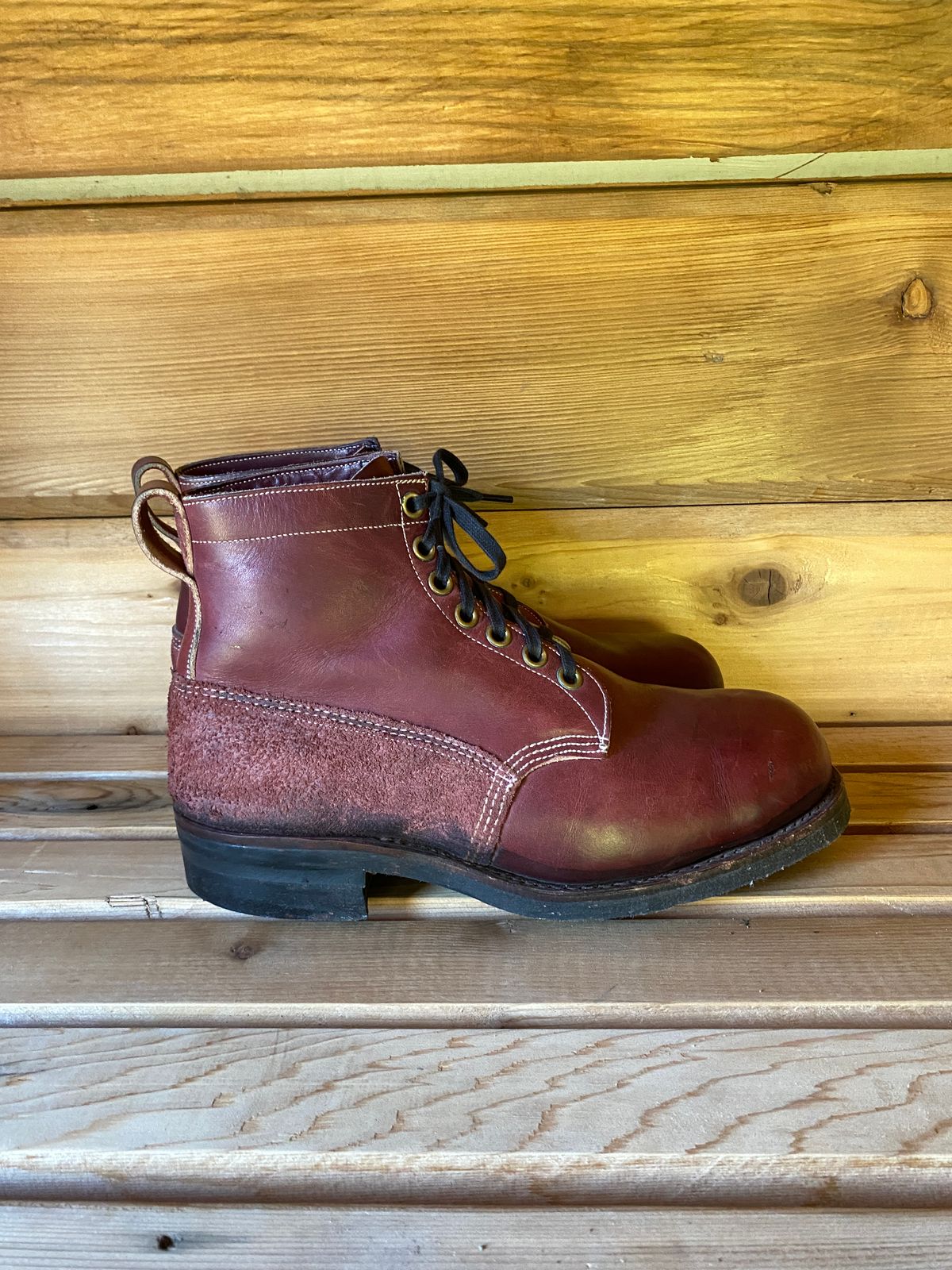Photo by Benito on November 5, 2022 of the Dayton Boots 9496 Steel Toe in Unknown Leather.