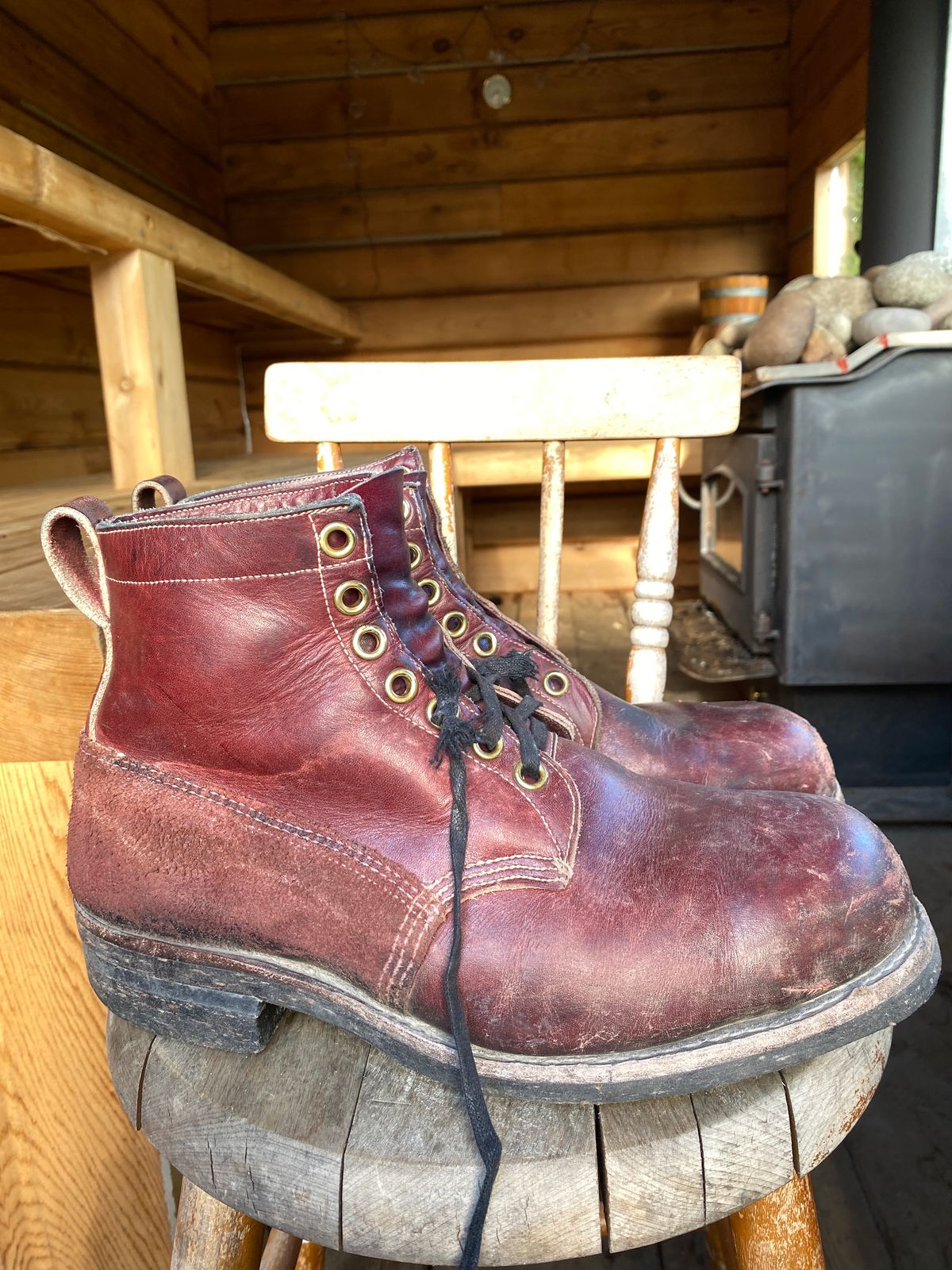 Photo by Benito on January 2, 2023 of the Dayton Boots 9496 Steel Toe in Unknown Leather.