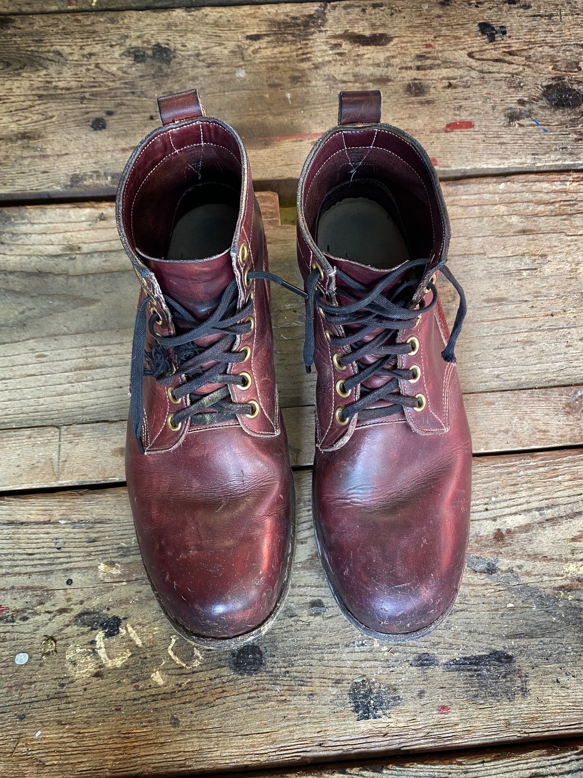 Photo by Benito on February 3, 2023 of the Dayton Boots 9496 Steel Toe in Unknown Leather.