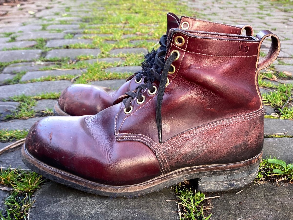 Photo by Benito on April 3, 2023 of the Dayton Boots 9496 Steel Toe in Unknown Leather.