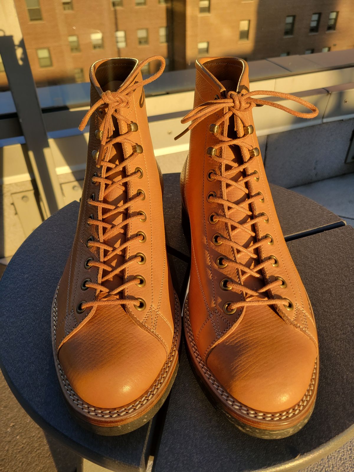 Photo by sacerdos9287 on October 10, 2023 of the Onderhoud LCV02 Monkey Boot in Horween Natural Pioneer Reindeer.
