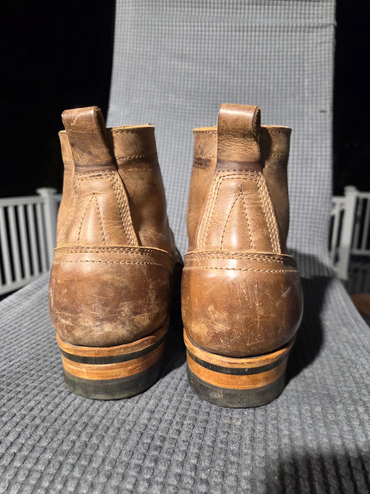 Photo by cherninhvac7997 on November 6, 2025 of the Drew's Boots 6-Inch Contractor in Rowdy Smooth.