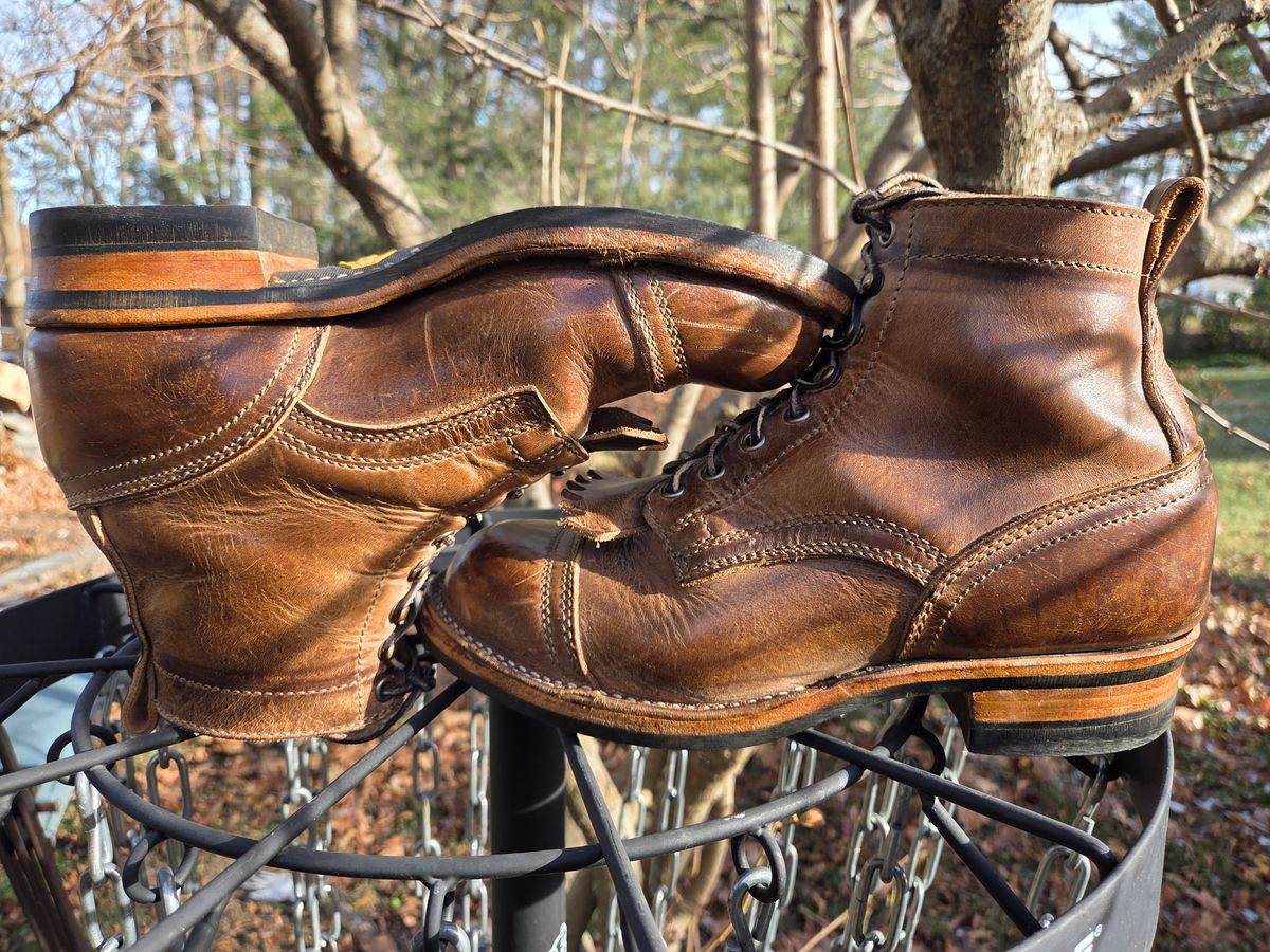 Photo by cherninhvac7997 on December 5, 2025 of the Drew's Boots 6-Inch Contractor in Rowdy Smooth.