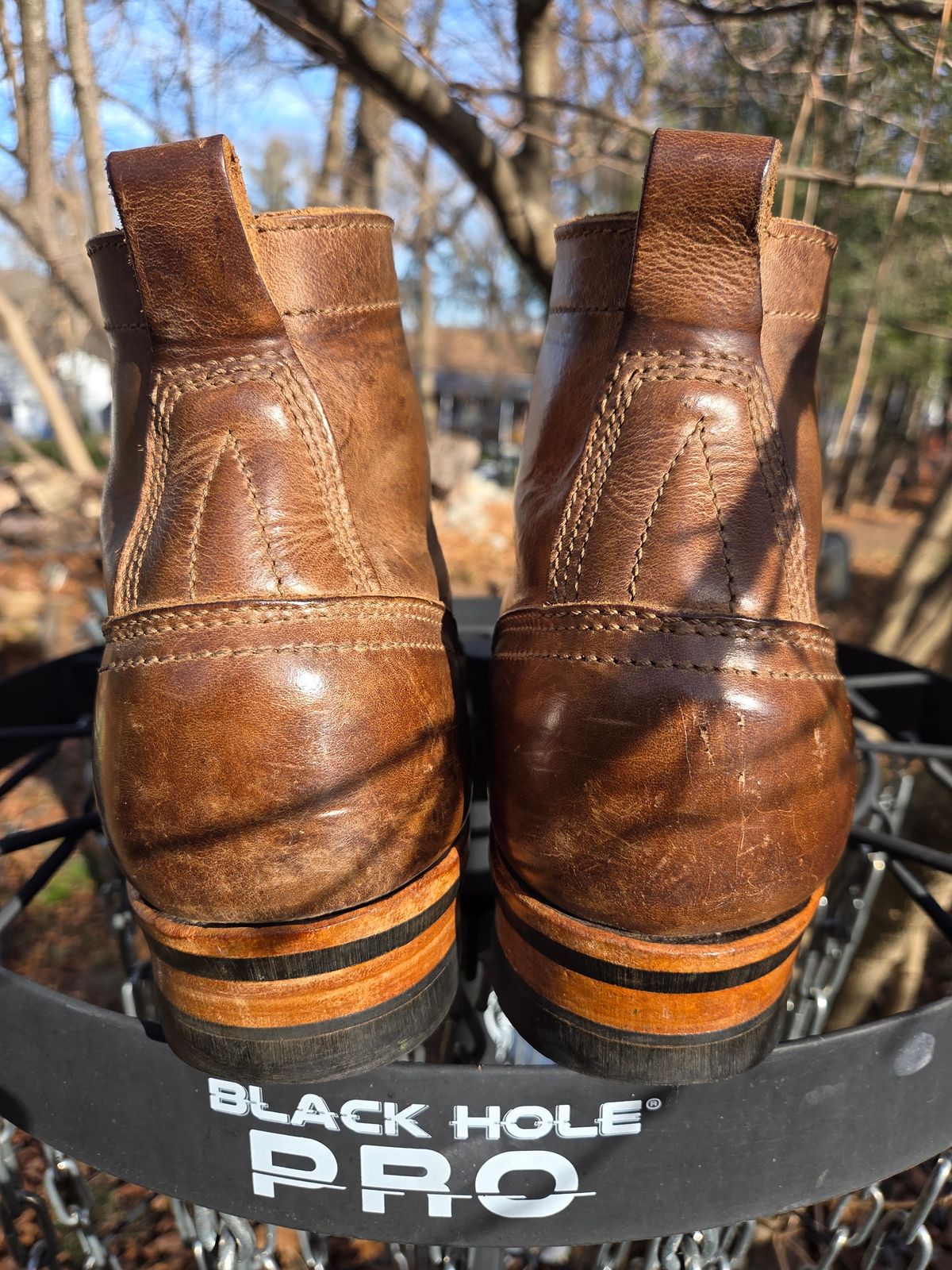 Photo by cherninhvac7997 on December 5, 2025 of the Drew's Boots 6-Inch Contractor in Rowdy Smooth.