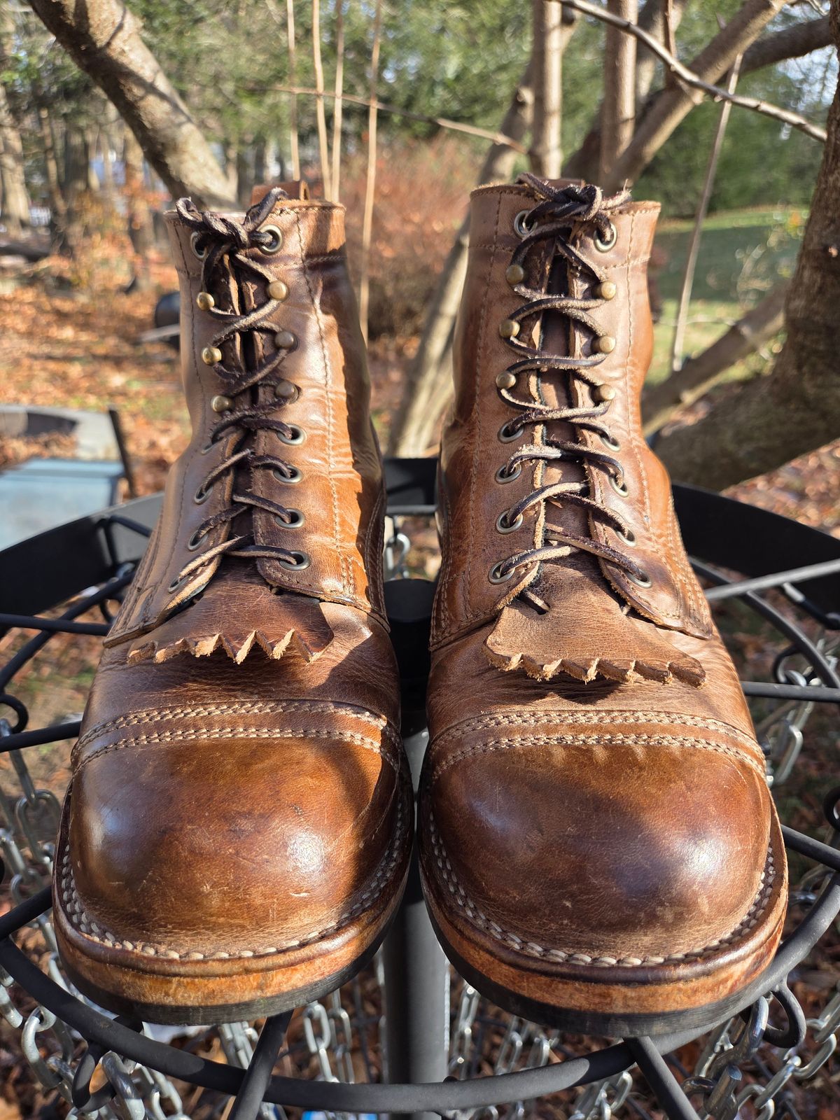 Photo by cherninhvac7997 on December 5, 2025 of the Drew's Boots 6-Inch Contractor in Rowdy Smooth.