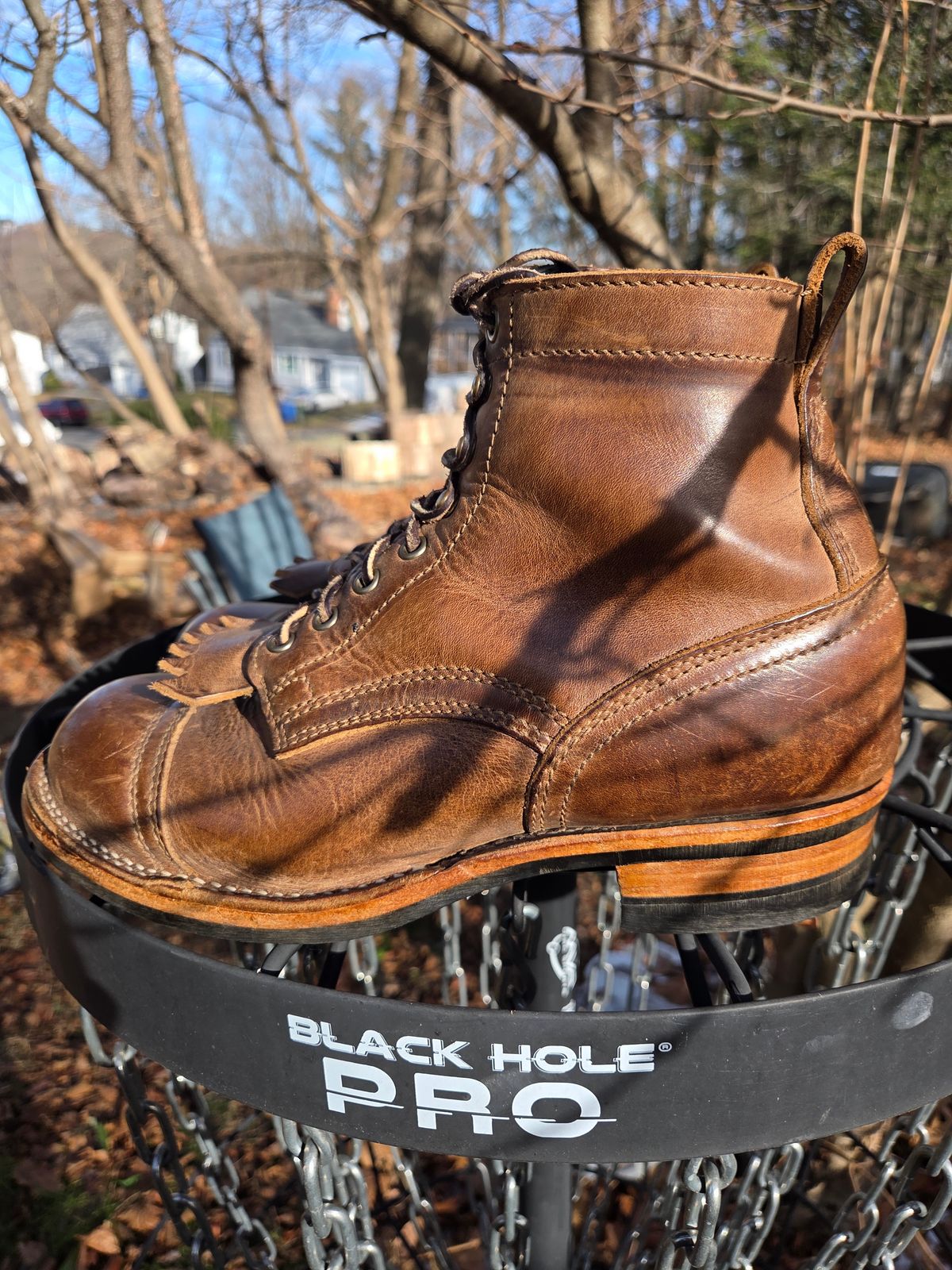 Photo by cherninhvac7997 on December 5, 2025 of the Drew's Boots 6-Inch Contractor in Rowdy Smooth.