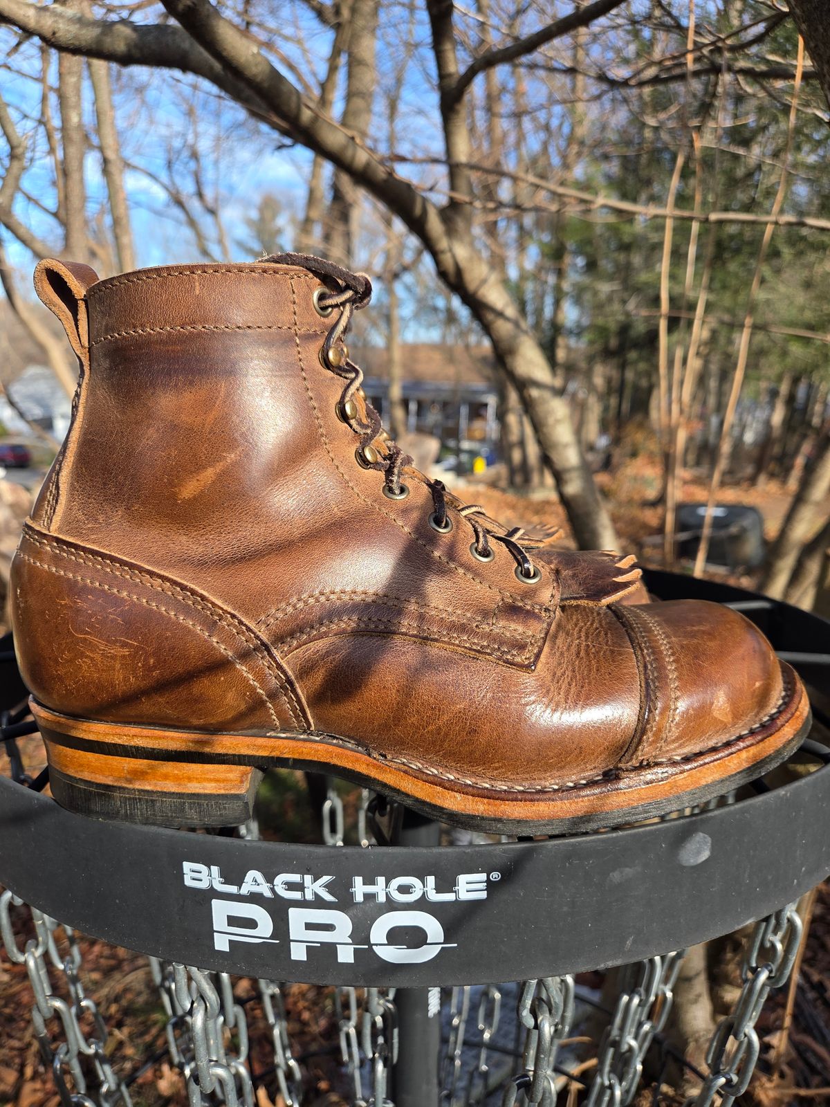 Photo by cherninhvac7997 on December 5, 2025 of the Drew's Boots 6-Inch Contractor in Rowdy Smooth.