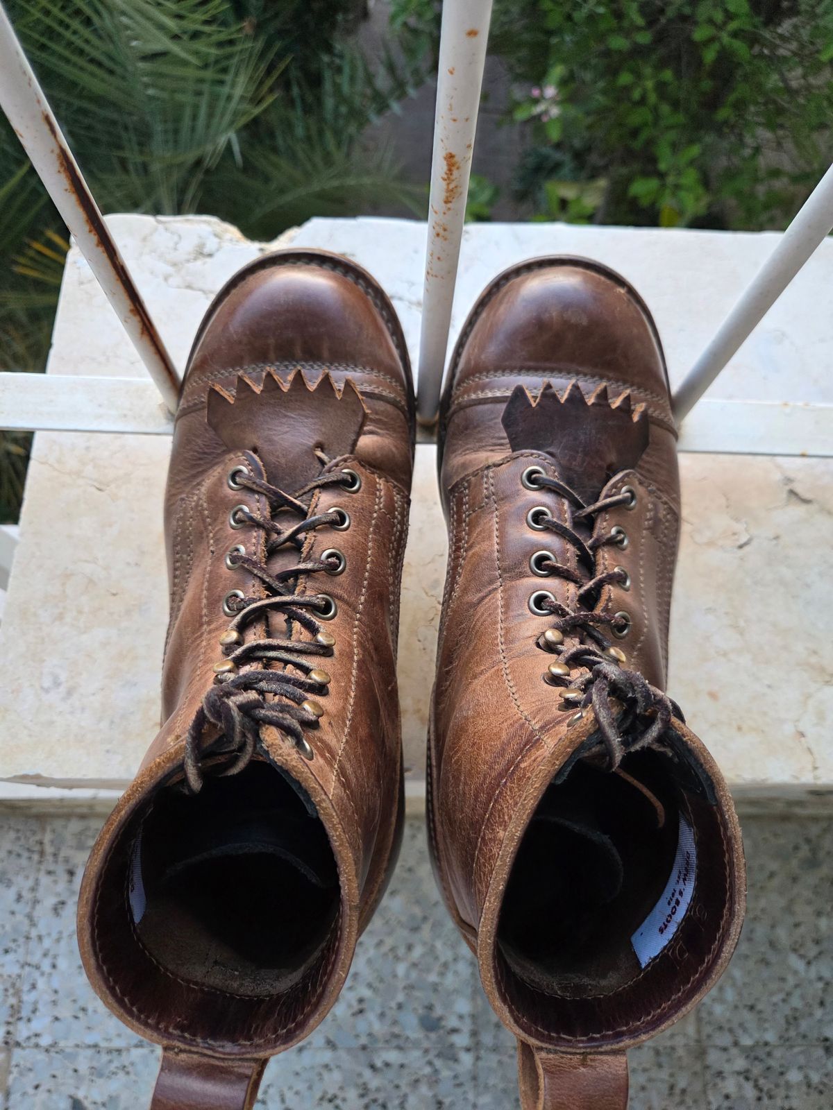 Photo by cherninhvac7997 on March 5, 2026 of the Drew's Boots 6-Inch Contractor in Rowdy Smooth.