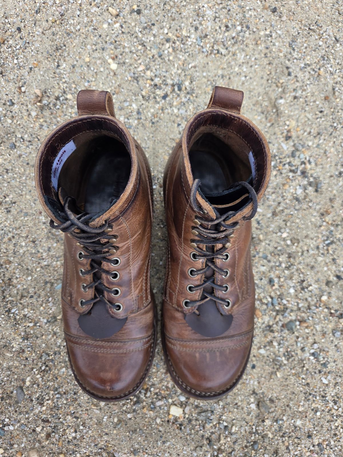 Photo by cherninhvac7997 on April 1, 2026 of the Drew's Boots 6-Inch Contractor in Rowdy Smooth.