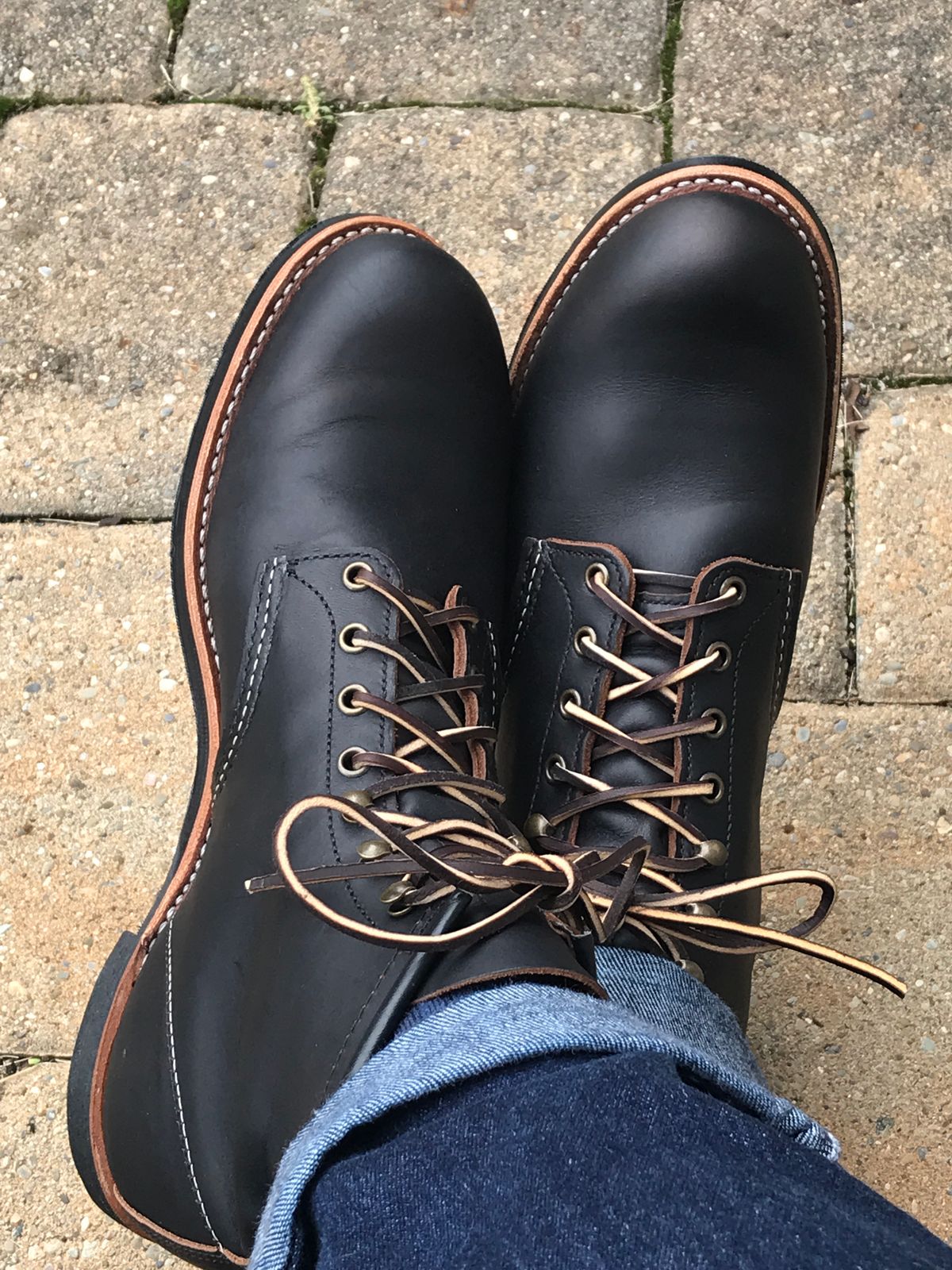 Photo by ifthebootfits on October 1, 2022 of the Red Wing Blacksmith in S.B. Foot Black Prairie.