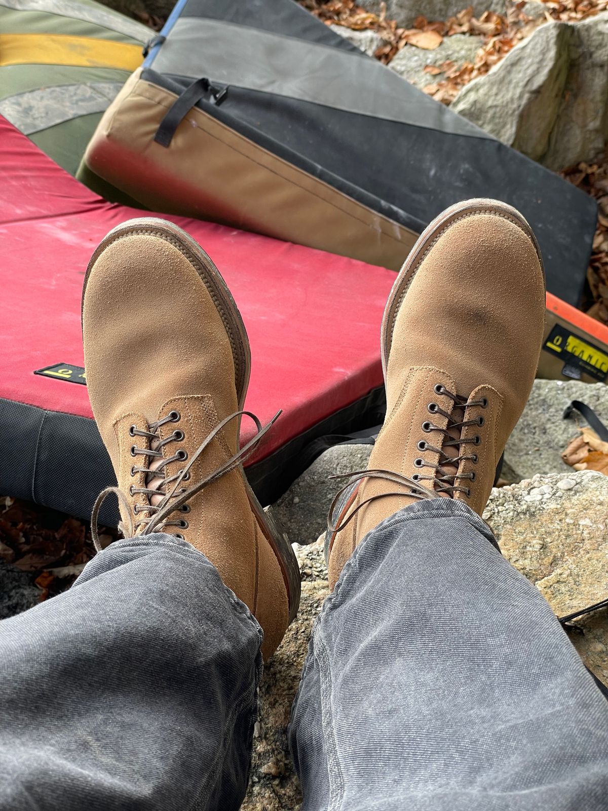 Photo by RemyTwotimes on November 2, 2024 of the Viberg N1 Boot in Horween Marine Field Roughout.