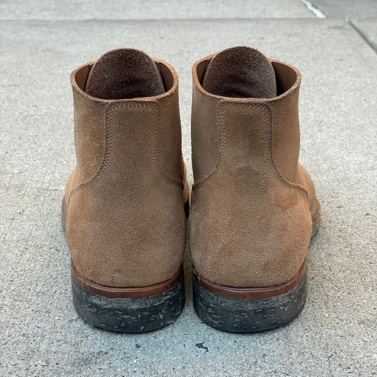 Photo by RemyTwotimes on November 5, 2024 of the Viberg N1 Boot in Horween Marine Field Roughout.