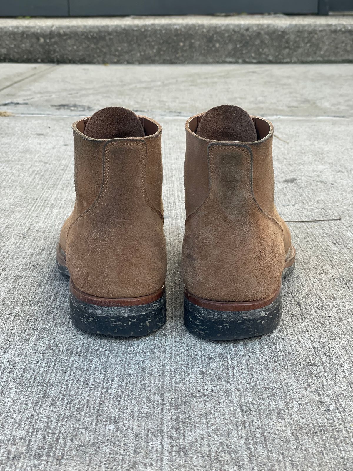 Photo by RemyTwotimes on December 5, 2024 of the Viberg N1 Boot in Horween Marine Field Roughout.