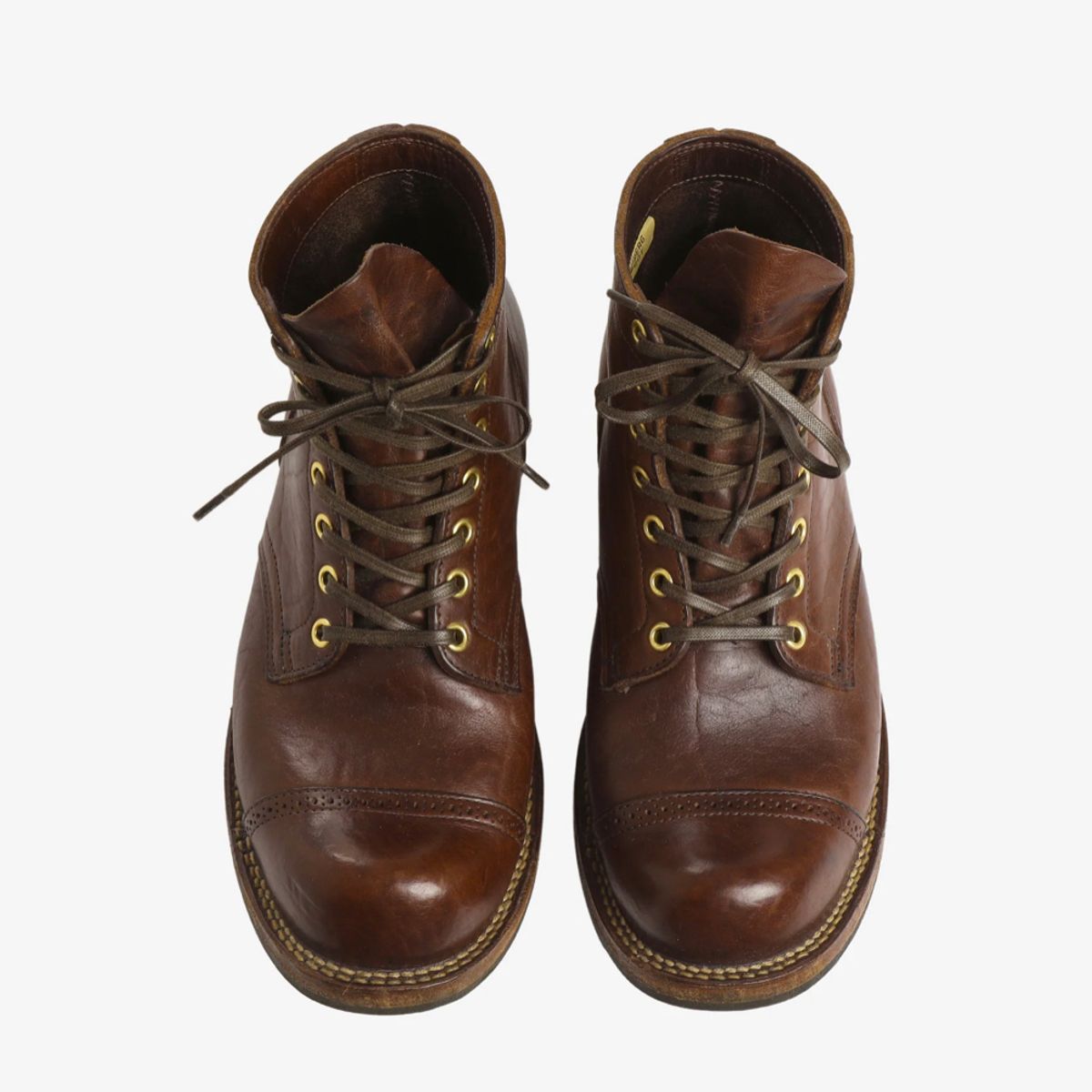 Photo by RemyTwotimes on November 22, 2023 of the Viberg Service Boot BCT in Horween Natural Bison.