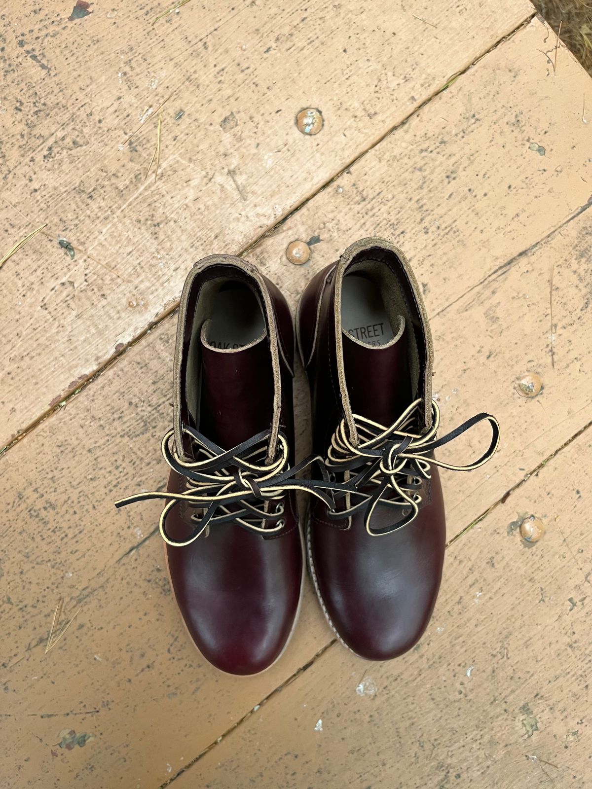 Photo by BigDogSaysBark on October 3, 2022 of the Oak Street Bootmakers Trench Boot in Horween Color 8 Chromexcel.