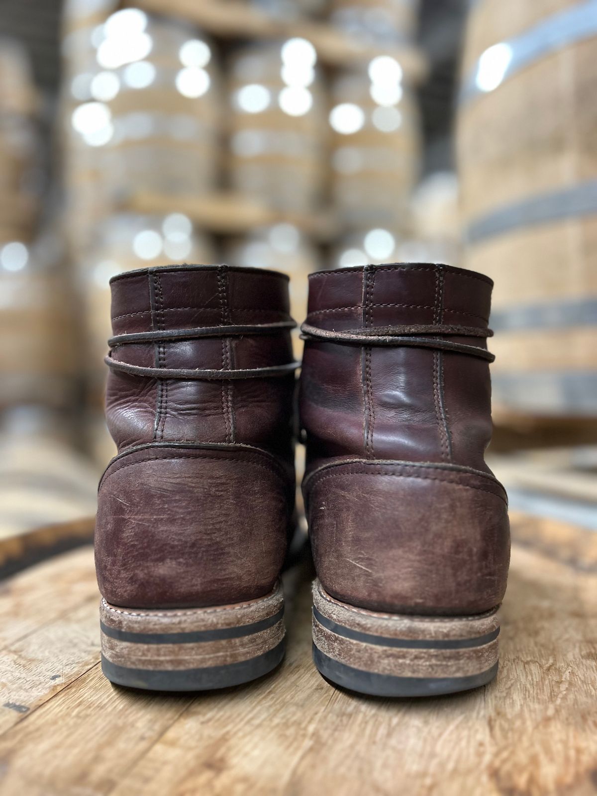 Photo by BigDogSaysBark on April 6, 2023 of the Oak Street Bootmakers Trench Boot in Horween Color 8 Chromexcel.