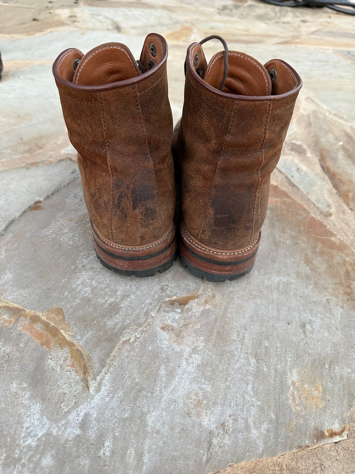 Photo by Aggie_eng on March 6, 2023 of the Parkhurst The Niagara in C.F. Stead Wheatbuck Waxy Commander Suede.