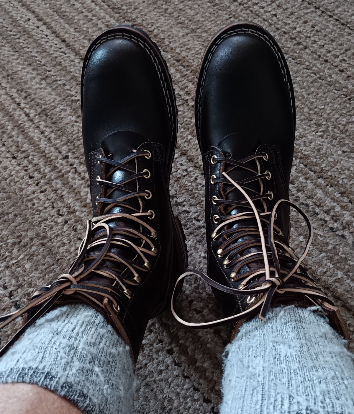 Photo by BobberD on September 15, 2023 of the Nicks Overlander in Horween Brown Waxed Flesh.