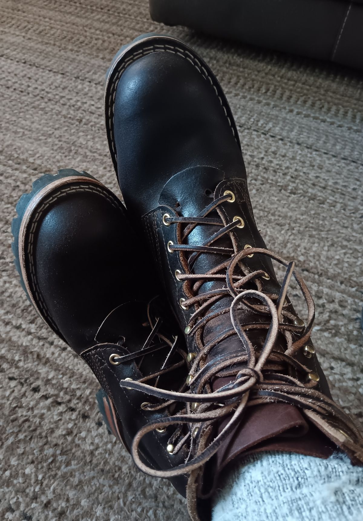 Photo by BobberD on September 24, 2023 of the Nicks Overlander in Horween Brown Waxed Flesh.