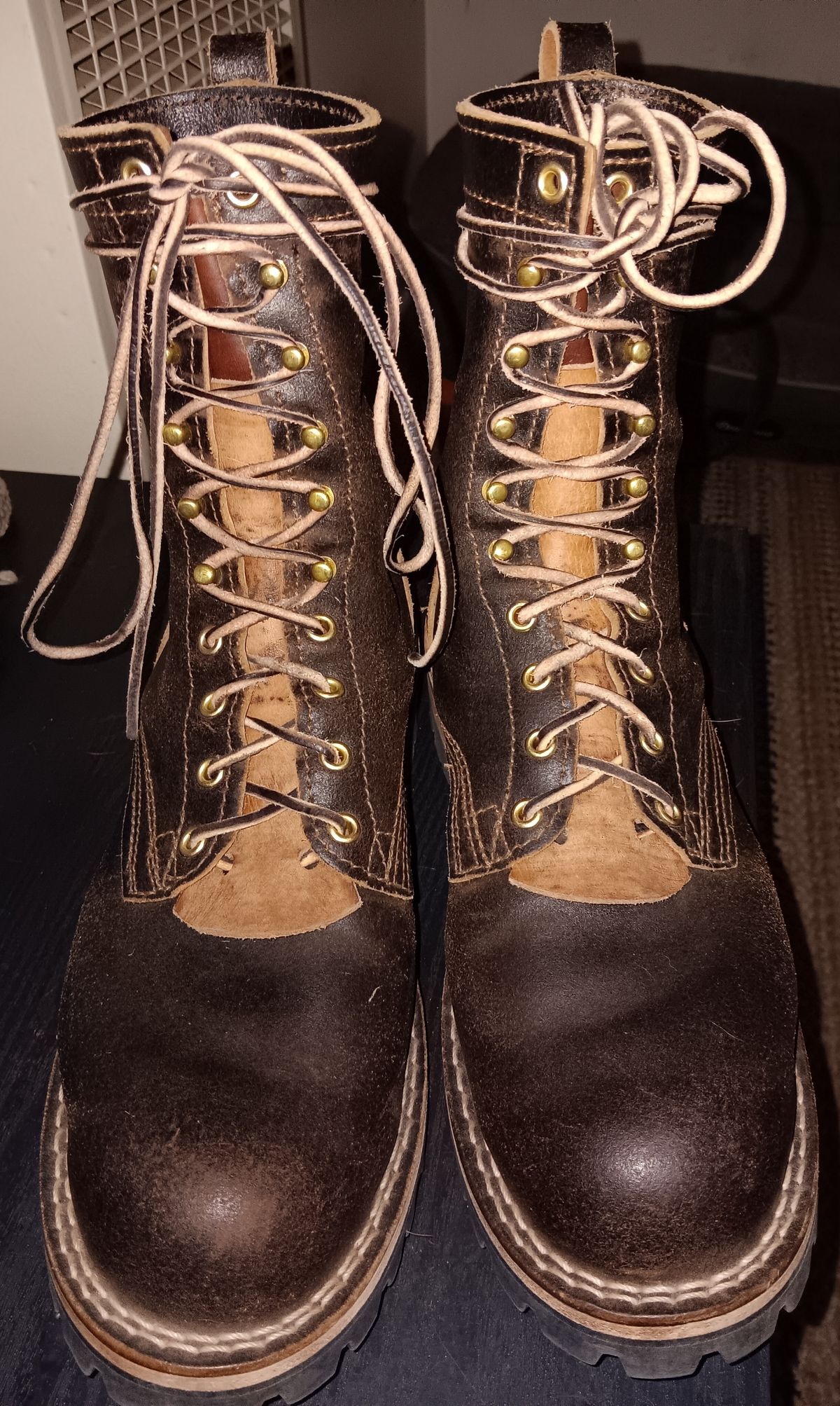 Photo by BobberD on October 2, 2023 of the Nicks Overlander in Horween Brown Waxed Flesh.