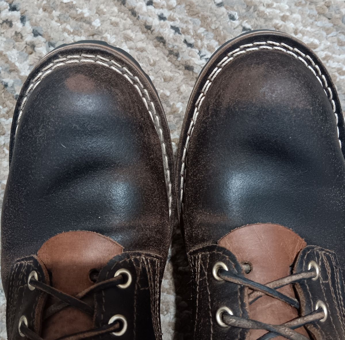 Photo by BobberD on October 18, 2023 of the Nicks Overlander in Horween Brown Waxed Flesh.