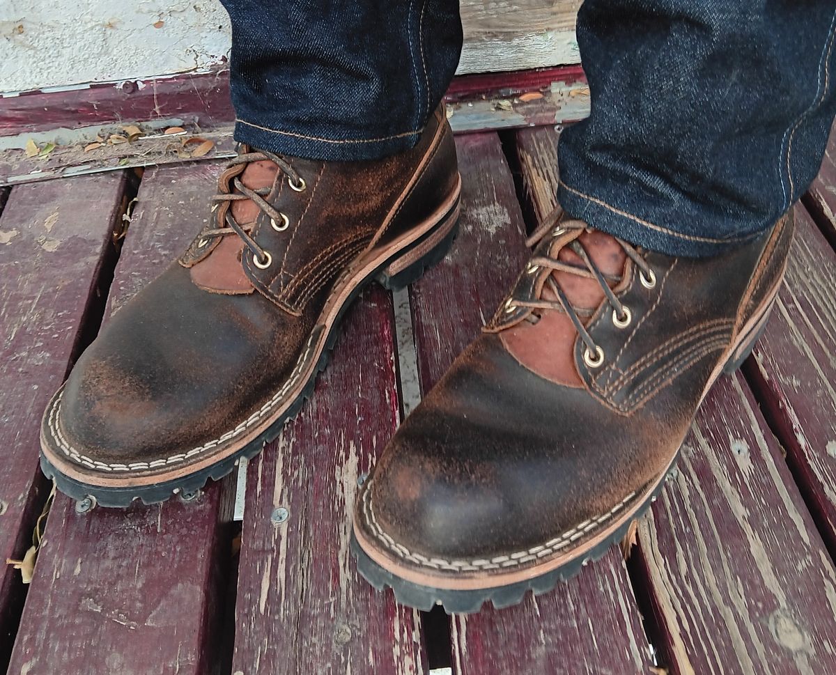 Photo by BobberD on November 20, 2023 of the Nicks Overlander in Horween Brown Waxed Flesh.