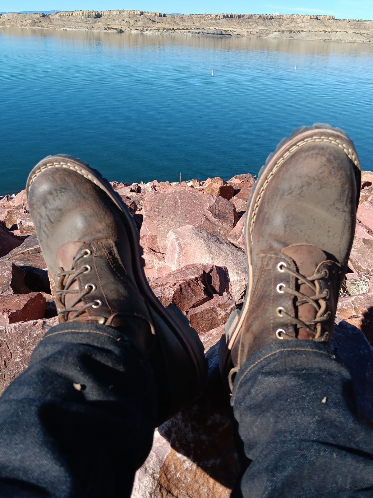 Photo by BobberD on November 22, 2023 of the Nicks Overlander in Horween Brown Waxed Flesh.