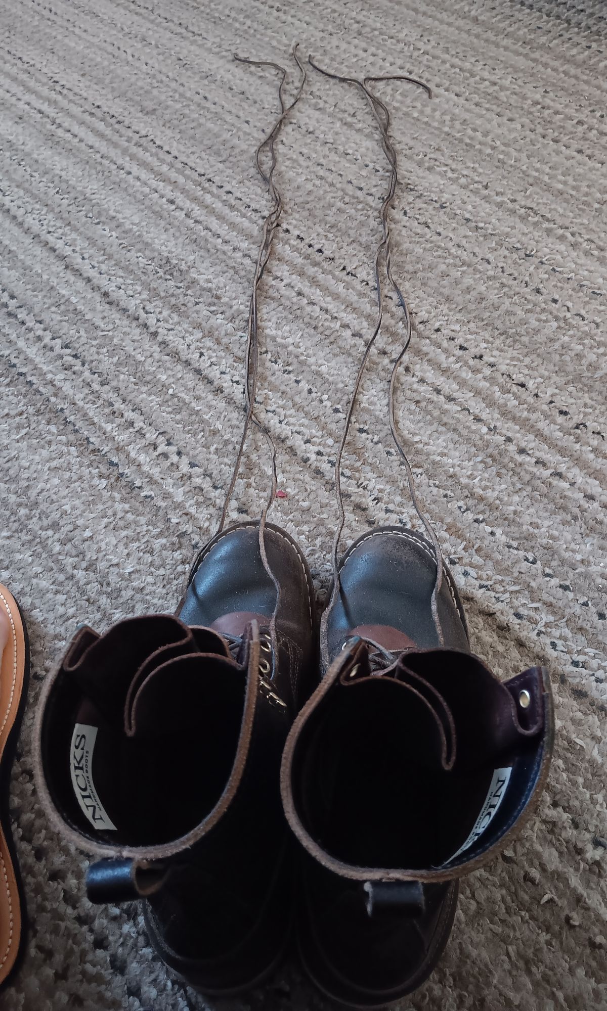 Photo by BobberD on November 23, 2023 of the Nicks Overlander in Horween Brown Waxed Flesh.
