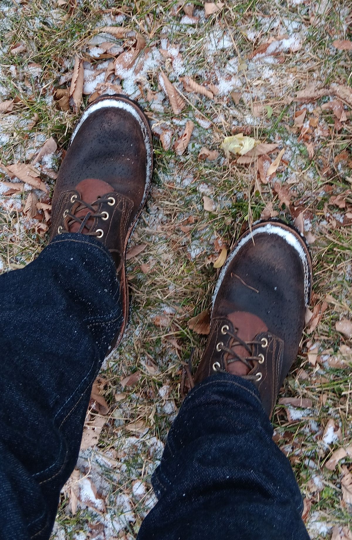 Photo by BobberD on November 24, 2023 of the Nicks Overlander in Horween Brown Waxed Flesh.