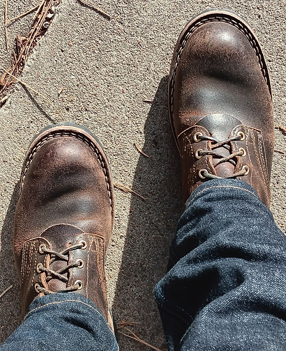 Photo by BobberD on January 3, 2024 of the Nicks Overlander in Horween Brown Waxed Flesh.