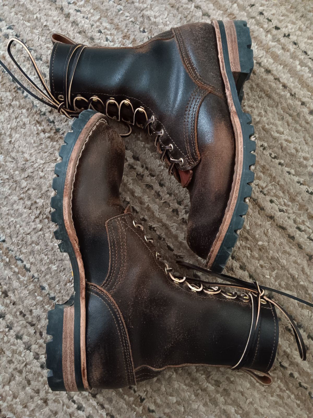 Photo by BobberD on January 4, 2024 of the Nicks Overlander in Horween Brown Waxed Flesh.