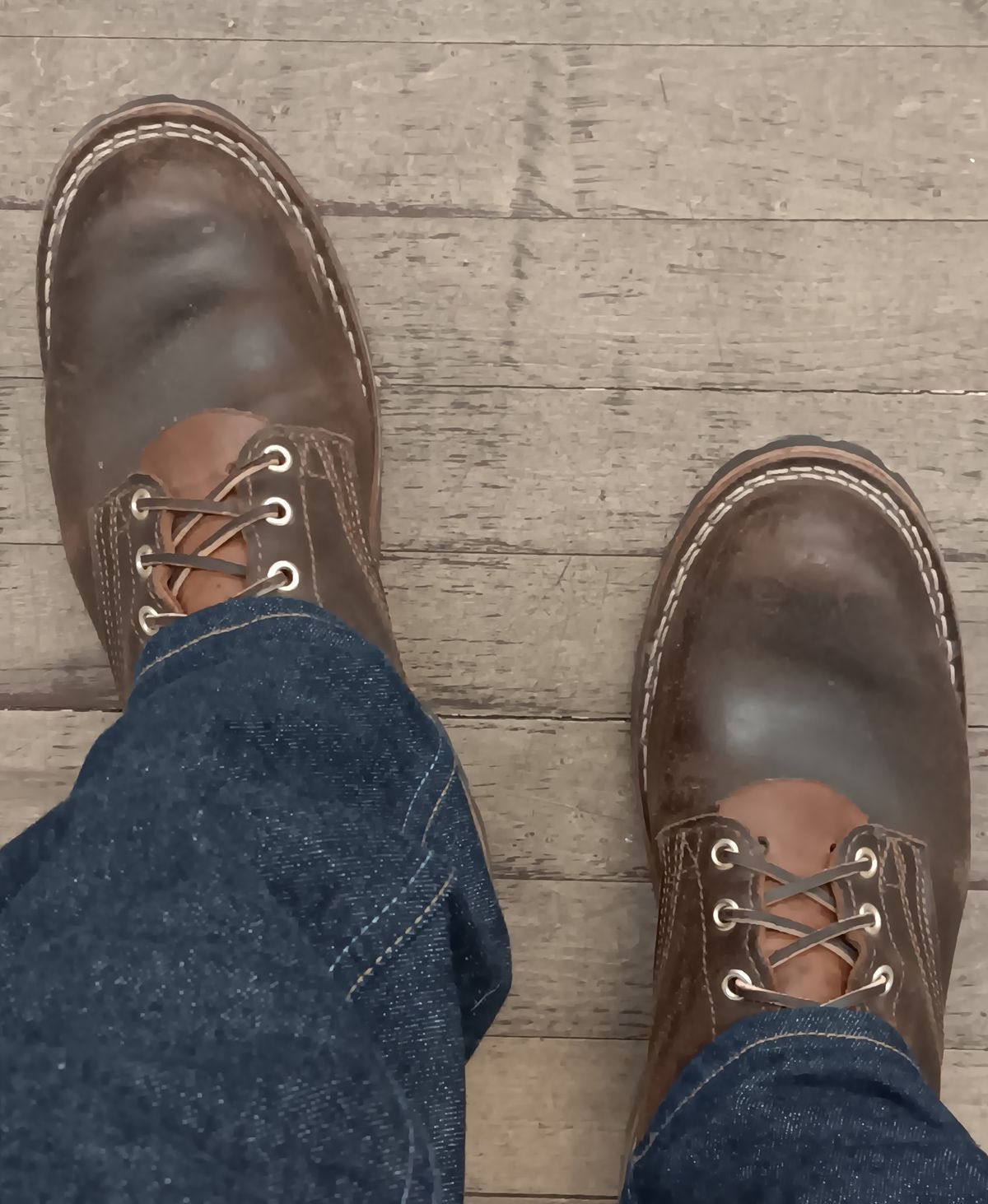 Photo by BobberD on January 16, 2024 of the Nicks Overlander in Horween Brown Waxed Flesh.