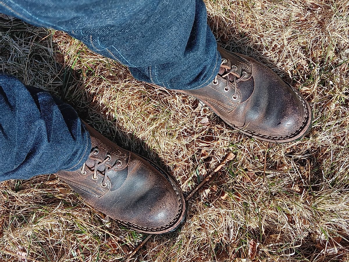 Photo by BobberD on February 18, 2024 of the Nicks Overlander in Horween Brown Waxed Flesh.