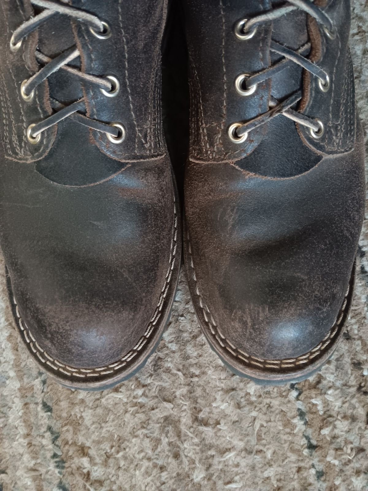 Photo by BobberD on February 27, 2024 of the Nicks Overlander in Horween Brown Waxed Flesh.